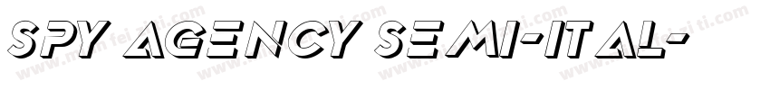 Spy Agency Semi-Ital字体转换